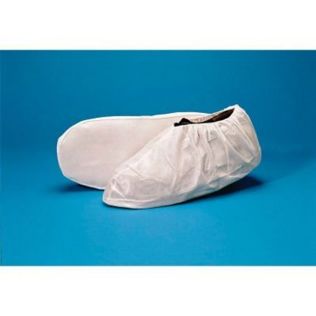 KEYSTONE SAFETY Laminated Polypropylene Shoe Covers with Non Skid AQ Sole, Water Resistant, White, LG, 200/Case SC-NWPI-AQ-LG